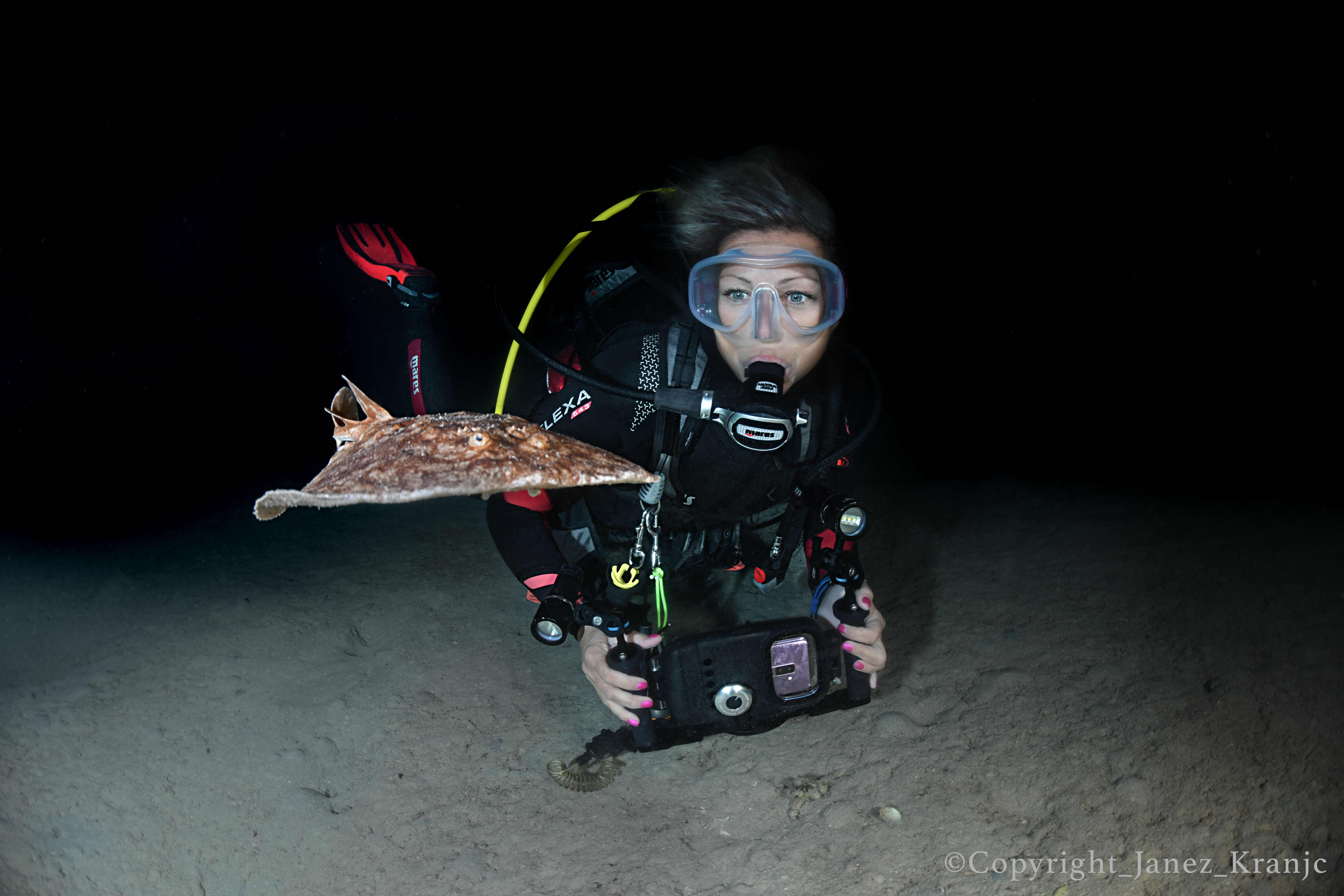 Buceo nocturno Lanzarote